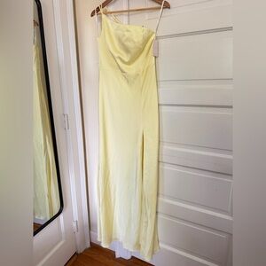 Birdy Grey Yellow One Shoulder Dress